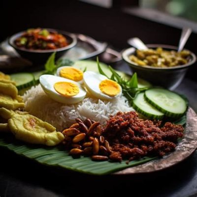  Nasi Lemak: Uma Sinfonia de Sabores Picantes e Cremosos em Queen's Bay!